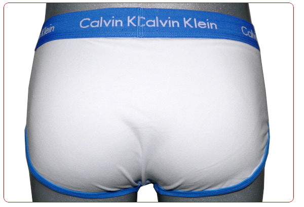 Slips Calvin Klein Hombre 365 Azul Blanco